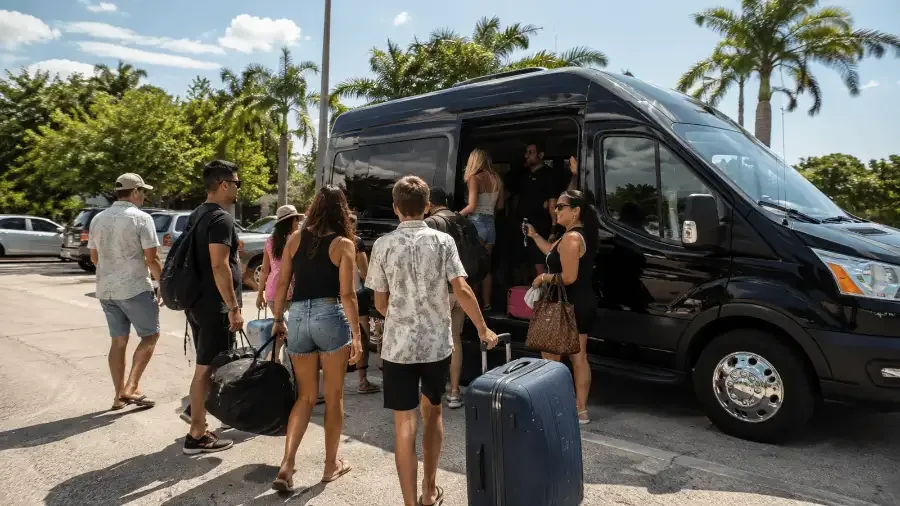 Sports teams — Nation Van Rentals passenger van