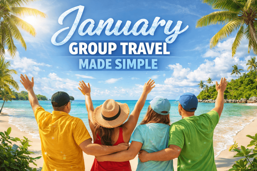 January group beach travel